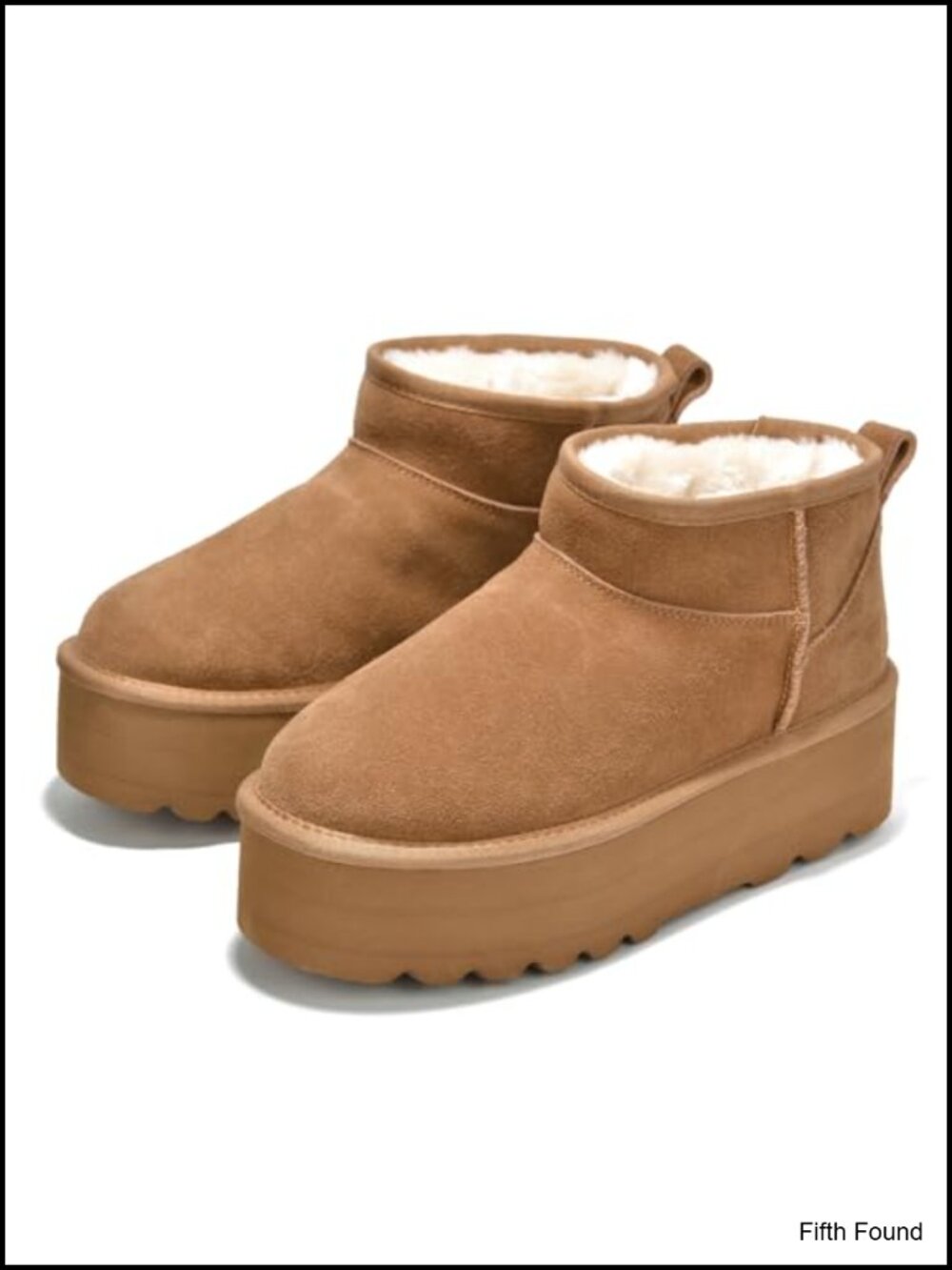 Genuine Suede Women's Waterproof Winter Ankle Boots with Faux Fur Lining &
